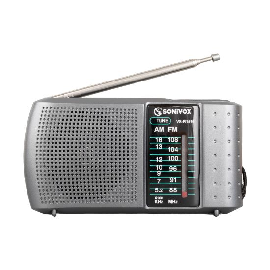 SONIVOX VS-R1516 GRİ RENK ANALOG RADYO resmi