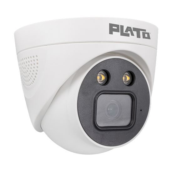 PLATO PL-22996 5MP COLOR VU MİKROFONLU 3.6 MM 2 ATOM LED PLASTİK KASA AHD DOME KAMERA resmi