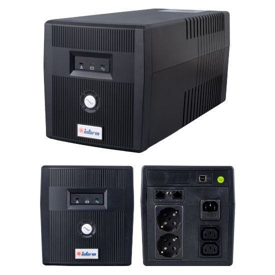 INFORM GUARDIAN 1200VA UPS KESİNTİSİZ GÜÇ KAYNAĞI 7/20DK (2X7AH) resmi