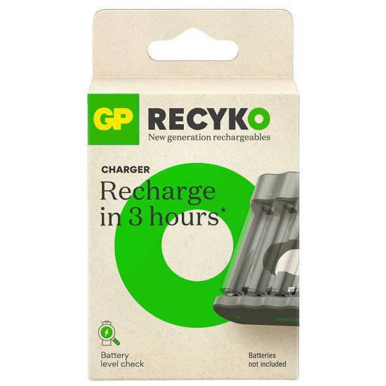 GP RECYKO B441 USB 4LÜ AA - AAA PİL ŞARJ CİHAZI (GPACSB44103 GPB441R21-2GTLB1) PİLSİZ resmi