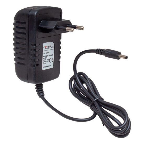 POWERMASTER PM-31667 5 VOLT - 2 AMPER 3.5*1.35 UÇLU PLASTİK KASA PRİZ TİPİ ADAPTÖR (ANDROID BOX İÇİN) resmi