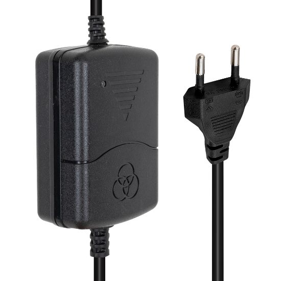 POWERMASTER PM-31770 12 VOLT - 1 AMPER - 12 WATT 5.5*2.5 UÇLU  İKİ UCU KABLOLU MASAÜSTÜ ADAPTÖR resmi