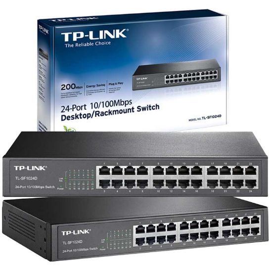 TP-LINK TL-SF1024D 24 PORT 10/100 MBPS SWITCH resmi