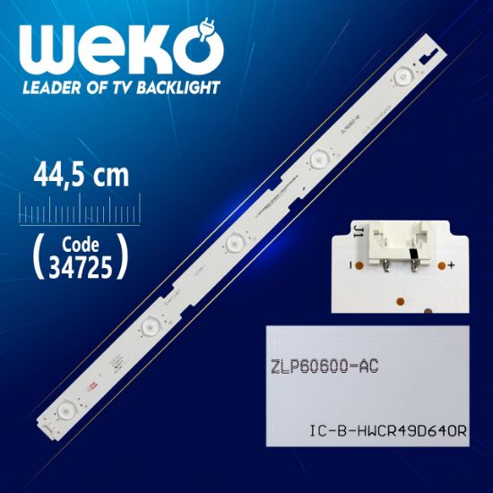 EVERLİGHT IC-B-HWCR49D640R - ZLP60600-AC - 44.5 CM 5 LEDLİ - (WK-21) resmi