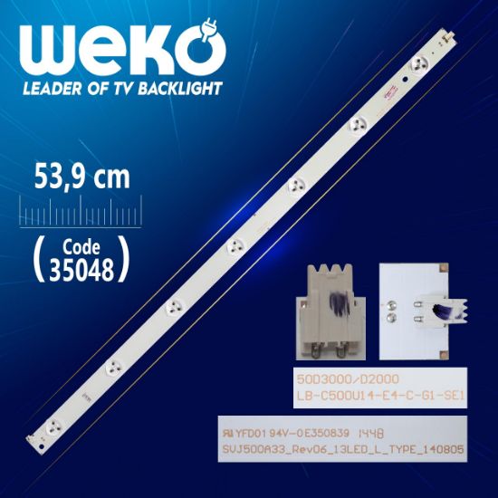 SVJ500A33_REV06_13LED_L_TYPE_140805 - 50D3000/D2000 - 53.9 CM 7 LEDLİ - (WK-823) resmi
