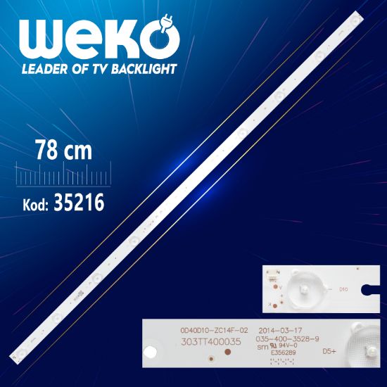 0D40D10-ZC14F-02 - 303TT400035 - 78 CM 10 LEDLİ - (WK-456)  1,3V resmi