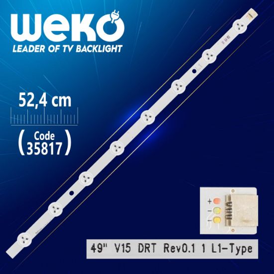 49 V15 DRT REV0.1 1 L1-TYPE - 52.4 CM 8 LEDLİ - (WK-1280) resmi