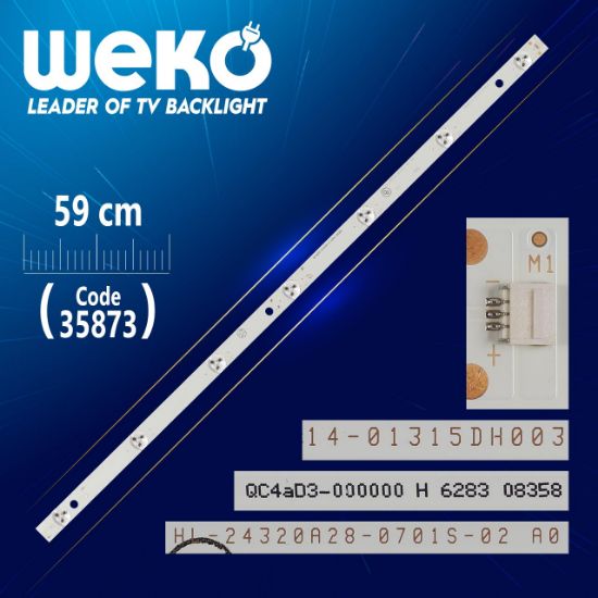 HL-24320A28-0701S-02 A0 - QC4AD3-000000 H 6283 08358 - 59 CM 7 LEDLİ - (WK-1335)  6V resmi