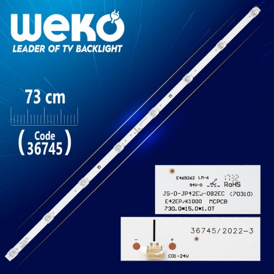 JS-D-JP42EU-082EC(70310)  E42EP/K1000 MCPCB 8 LEDLİ  73 CM 6V resmi