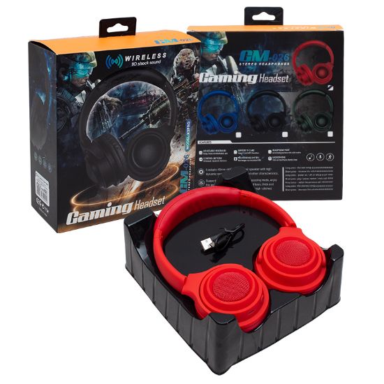 POWERMASTER GM-026 BLUETOOTH KABLOSUZ MİKROFONLU GAMING OYUNCU KULAKLIK resmi