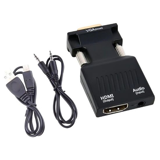 POWERMASTER PM-4276 AUDIO ÇIKIŞLI VGA TO HDMI ÇEVİRİCİ ADAPTÖR 1080HD resmi