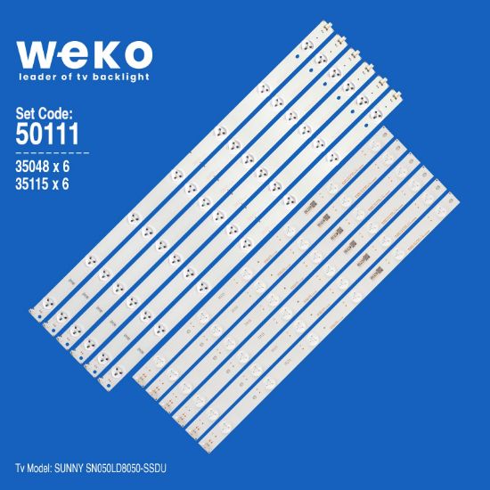 WKSET-5111 35048X6 35115X6 SVJ500A33_REV06_13LED 12 ADET LED BAR resmi