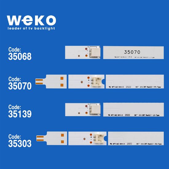 WKSET-5119 35068X3 35070X3 35139X3 35303X3 55 V14 DRT REV0.0 12 ADET LED BAR resmi