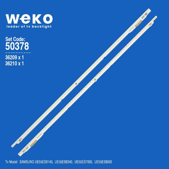 WKSET-5378 36209X1 36210X1 SAMSUNG 2012SVS55 7032NNB 2 ADET LED BAR (76LED) resmi