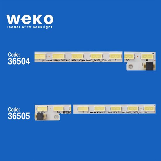 WKSET-5441 36504X1 36505X1 LG INNOTEK 47INCH 7030PKG 56EA 2 ADET LED BAR 5PİN (56LED) resmi