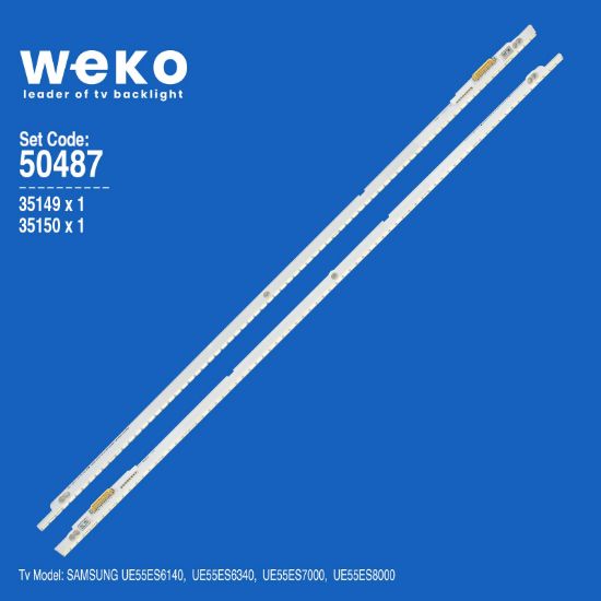 WKSET-5487 35149X1 35150X1 55NNB 3D-7032LED 2 ADET LED BAR (76LED) resmi