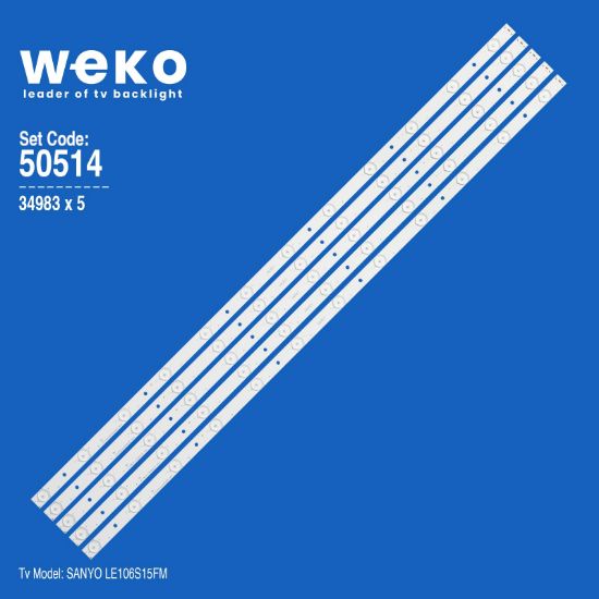 WKSET-5514 34983X5 DB JF P/N:01.JL.D4262235-06AS  5 ADET LED BAR resmi