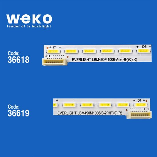 WKSET-5831 36618X1 36619X1 EVERLIGHT LBM490M1006-A-B 2 ADET LED BAR (60LED) resmi