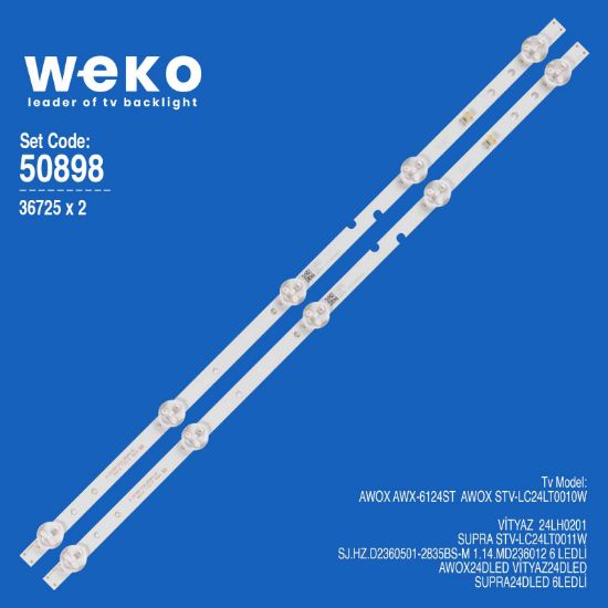 WKSET-5898 36725X2 SJ.HZ.D2360501-2835BS-M  2 ADET LED BAR resmi