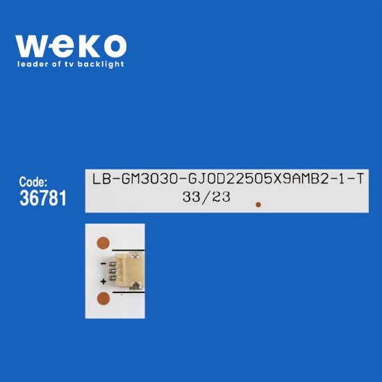 WKSET-5980 36781X5 LB-GM3030-GJ0D22505X9AMB2-1-T 5 ADET LED BAR resmi