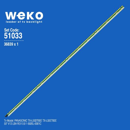 WKSET-6033 36839X1 55 V13 LBA REV 0.9 1 6920L-0001C  1 ADET LED BAR (84LED) resmi