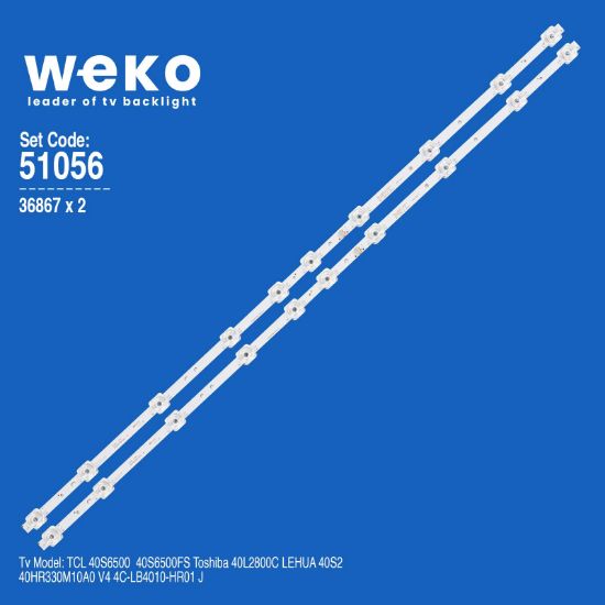 WKSET-6056 36867X2 40HR330M10A0 V4 4C-LB4010-HR01 J  2 ADET LED BAR resmi