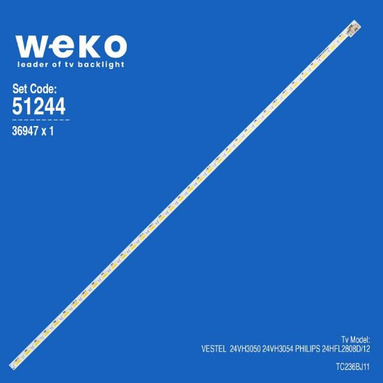 WKSET-6244 36947X1 TC236F101-I07050-LA1 1 ADET LED BAR (35LED) resmi