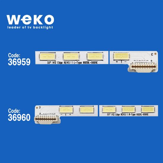 WKSET-6259 36959X1 36960X1 55 V12 EDGE REV0.6 1 L/R-TYPE 2 ADET LED BAR (72LED) resmi