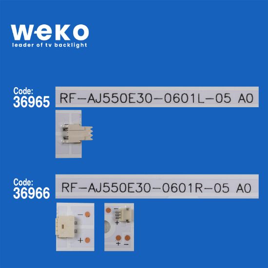 WKSET-6264 36965X6 36966X6 RF-AJ550E30-0601L/R 12 ADET LED BAR resmi