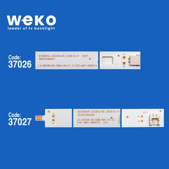 WKSET-6295 37026X4 37027X4 SE50D09L/R-ZC22AG-03 8 ADET LED BAR resmi