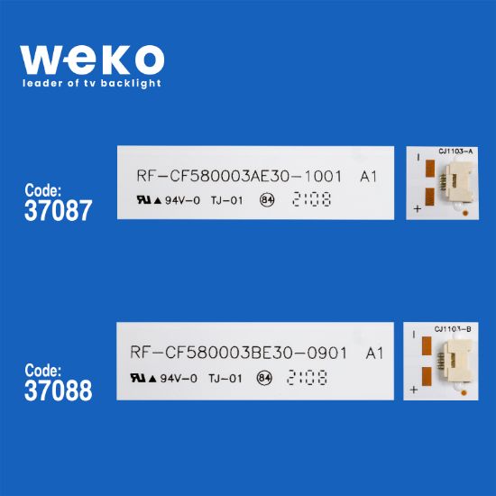 WKSET-6368 37087X3 37088X2 RF-CF580003AE30-1001-901 A/B TYPE 5 ADET LED BAR resmi