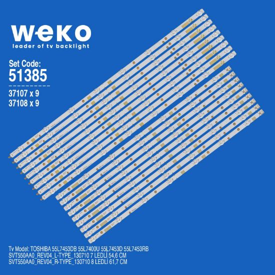 WKSET-6385 37107X9 37108X9 SVT550AA0_REV04_L/R-TYPE_130710  18 ADET LED BAR resmi