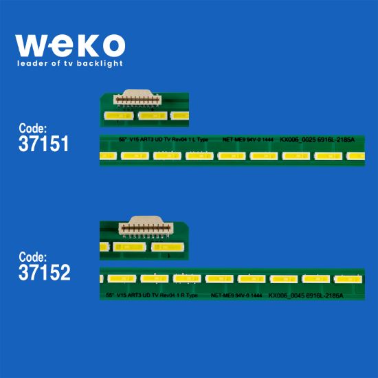 WKSET-6425 37151X1 37152X1 55 V15 ART3 UD TV REV04 1 L/R TYPE  2 ADET LED BAR (72LED) resmi