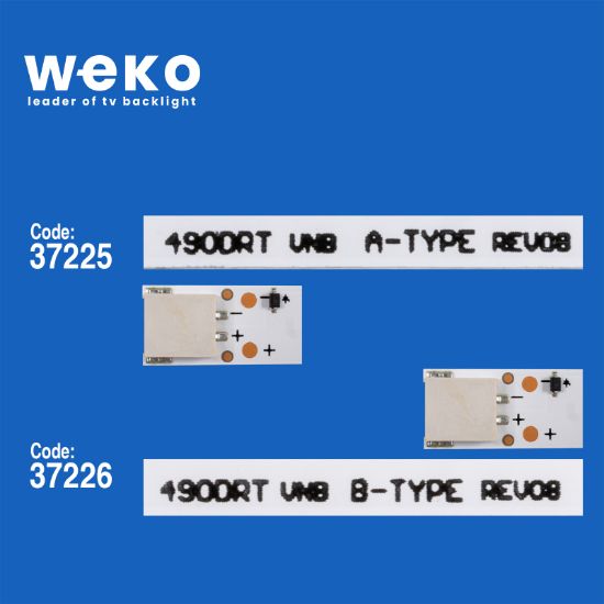 WKSET-6536 37225X4 37226X2 VESTEL 500DRT VNB A/B-TYPE REV08/09  6 ADET LED BAR (5LENS) resmi