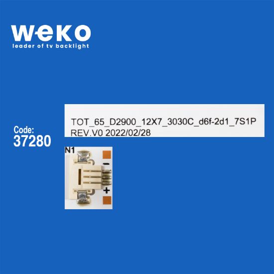 WKSET-6616 37280X12 TOT_65_D2900_12X7_3030C_D6F-2D1_7S1P REV.V0 12 ADET LED BAR resmi