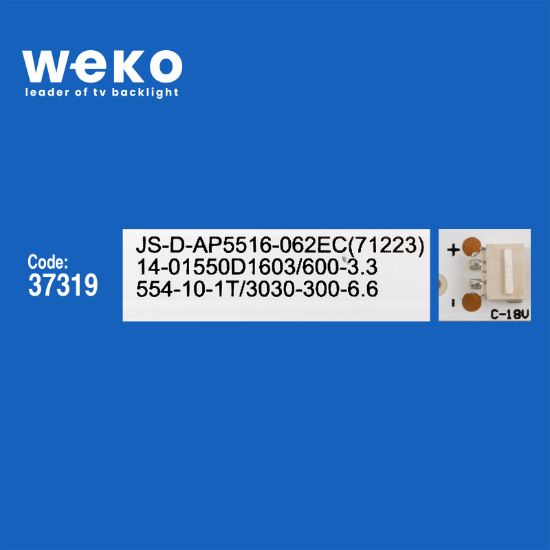 WKSET-6651 37319X8 JS-D-AP5516-062EC(71233)  8 ADET LED BAR (3V) resmi