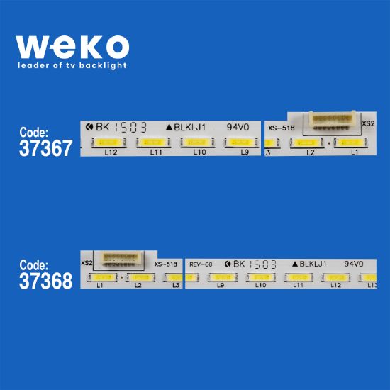 WKSET-6712 37367X1 37368X1 KONKA KDL49XS716AN L/R  2 ADET LED BAR (56LED) resmi