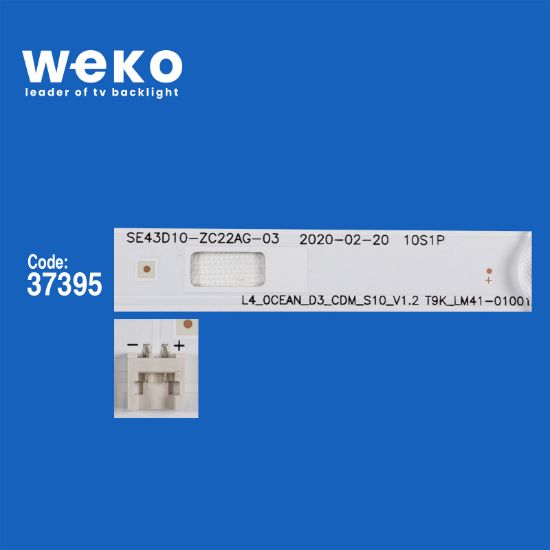 WKSET-6736 37395X3 SE43D10-ZC22AG-03 10S1P 3 ADET LED BAR resmi