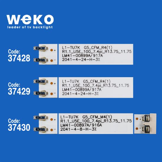 WKSET-6775 37428X6 37429X6 37430X6  BN96-50310A BN96-50311A BN96-50312A  18 ADET LED BAR resmi