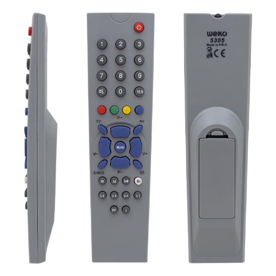 WEKO KT TELEFUNKEN SIEMENS PT90 KÜÇÜK KELEBEK TV KUMANDA  (5305=5306) resmi