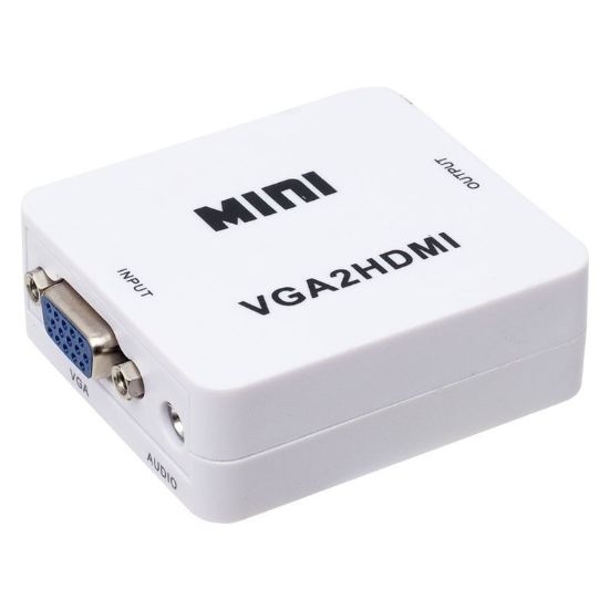 POWERMASTER PM-18698 VGA TO HDMI SES ÇIKIŞLI MİNİ MODEL DÖNÜŞTÜRÜCÜ resmi