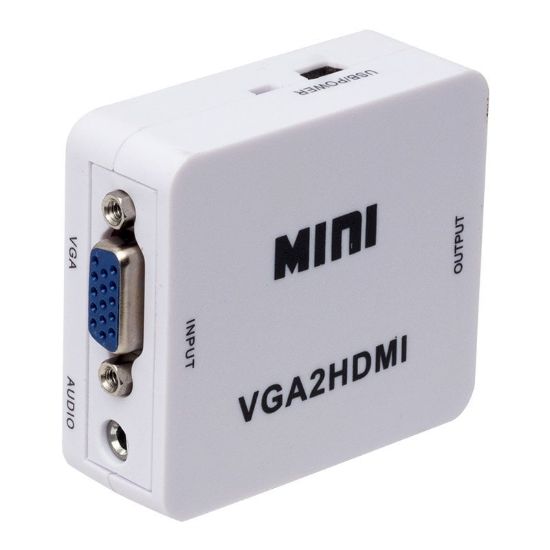 POWERMASTER PM-18698 VGA TO HDMI SES ÇIKIŞLI MİNİ MODEL DÖNÜŞTÜRÜCÜ resmi