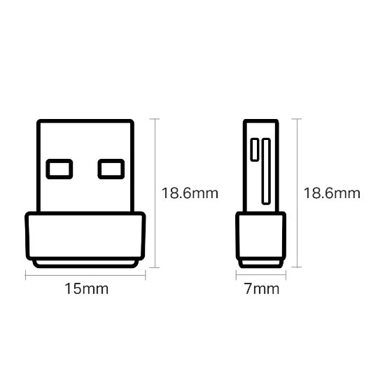 TP-LINK ARCHER T2U 600MBPS NANO USB ADAPTÖR resmi