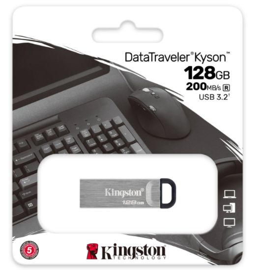 128GB USB3.2 Gen1 DTKN/128GB DT Kyson KINGSTON resmi