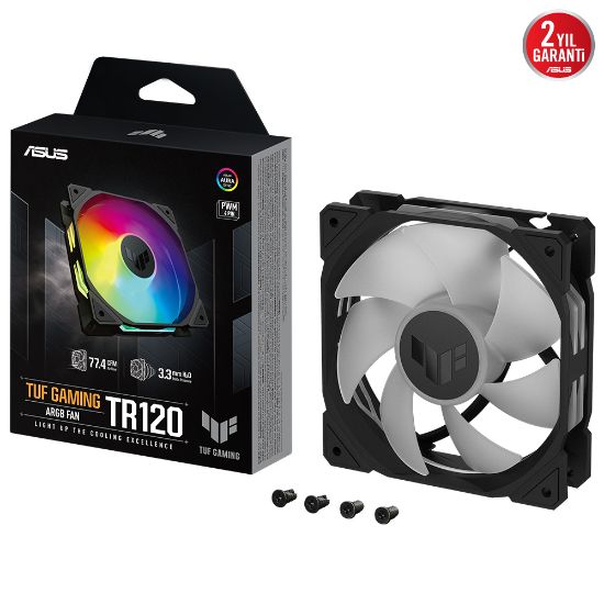 ASUS TUF TR120 120MM ARGB SIYAH KASA FANI resmi