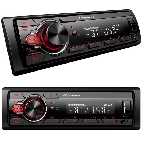 PIONEER MVH-S215BT USB/FM/AUX/BT BLUETOOTHLU MEKANİKSİZ OTO TEYP 4X50 WATT resmi