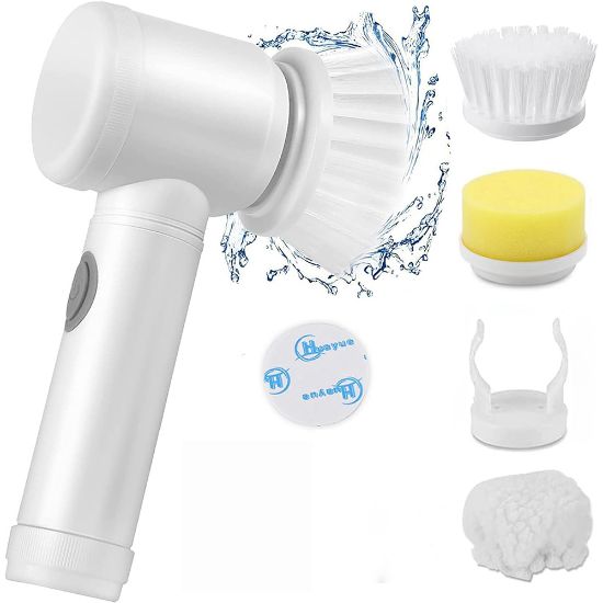 SUNUP ÇOK FONKSİYONLU BANYO MUTFAK LAVABO ŞARJLI TEMİZLİK FIRÇASI resmi