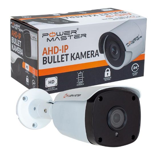 POWERMASTER PM-17005 2MP 18 IR LED 3.6MM AHD METAL KASA BULLET KAMERA resmi