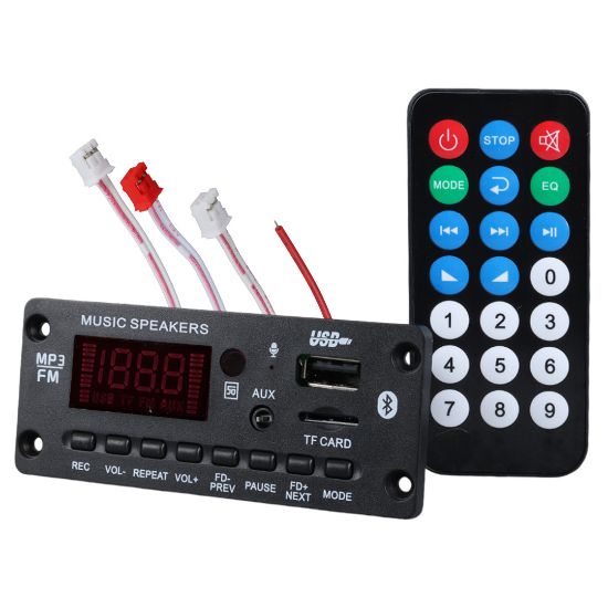 MAGICVOICE G010 USB/SD/BLUETOOTH-KUMANDA- 2X25W ANFİ ÇIKIŞLI OTO TEYP ÇEVİRİCİ DİJİTAL PLAYER BOARD resmi