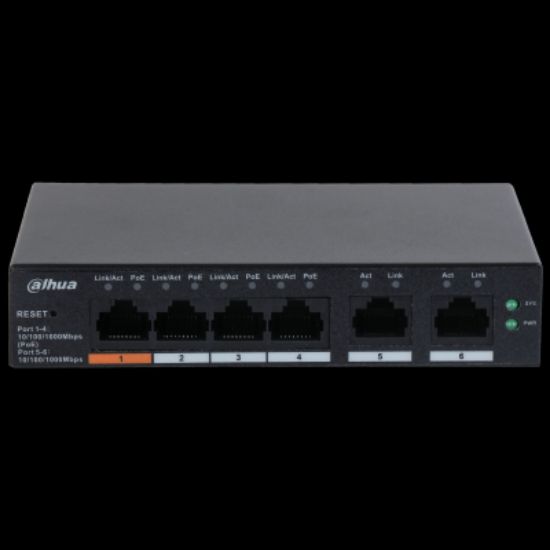 DAHUA CS4006-4GT-60 4 PORT 4XGE-2XGE YÖNETİLEBİLİR 60W POE SWİTCH resmi